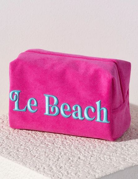 Sol Le Beach Zip Pouch - Fuchsi