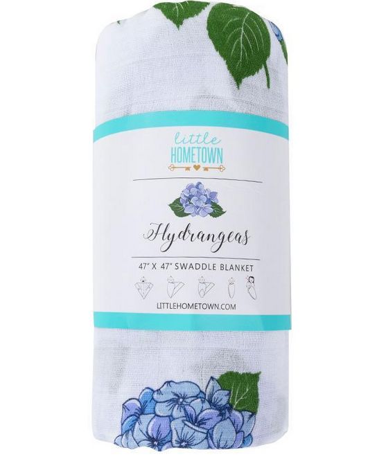 Hydrangeas Swaddle Blanket