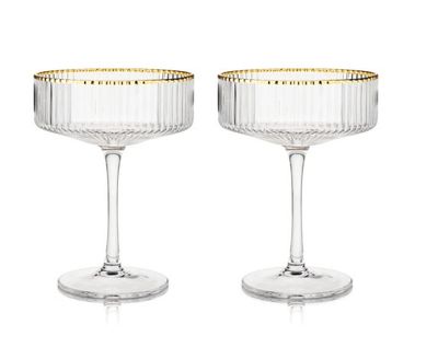 Meridian Crystal Coupe Glasses