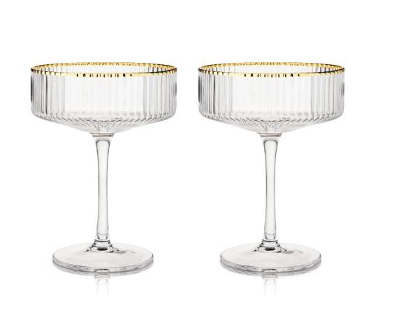 Meridian Crystal Coupe Glasses