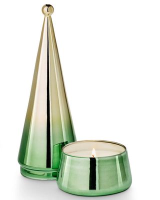 Balsam &amp; Cedar Large High Shine Tree Candle