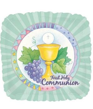 First Holly Communion 17&quot; Balloon