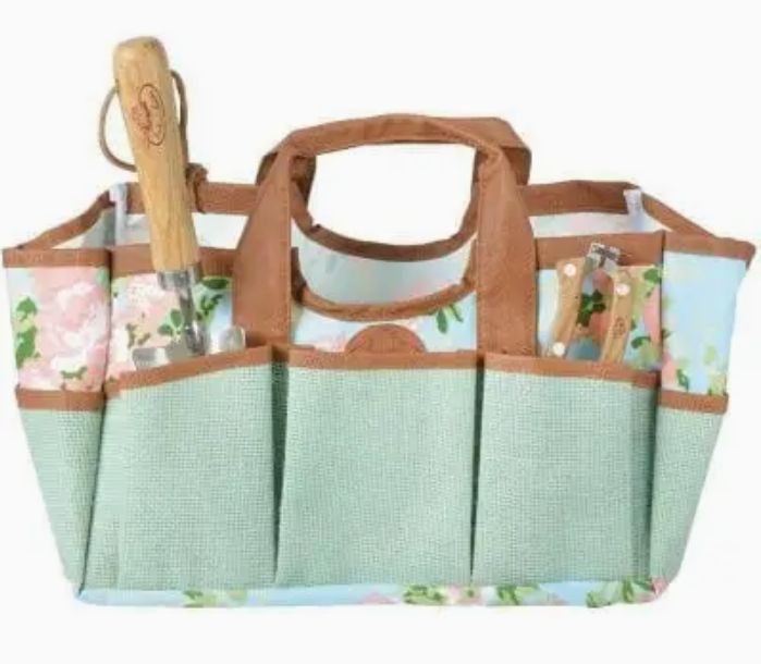 Rose Print Tool Bag, Canvas