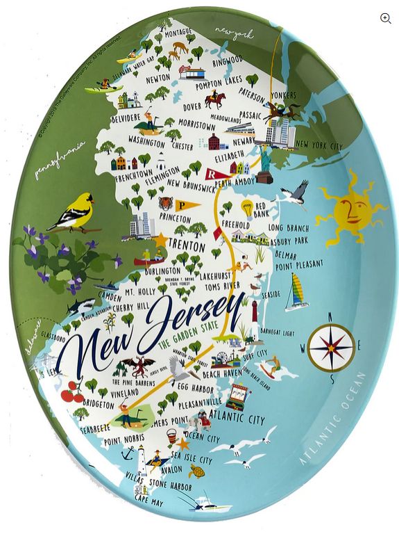 New Jersey 16&quot; Melamine Platter