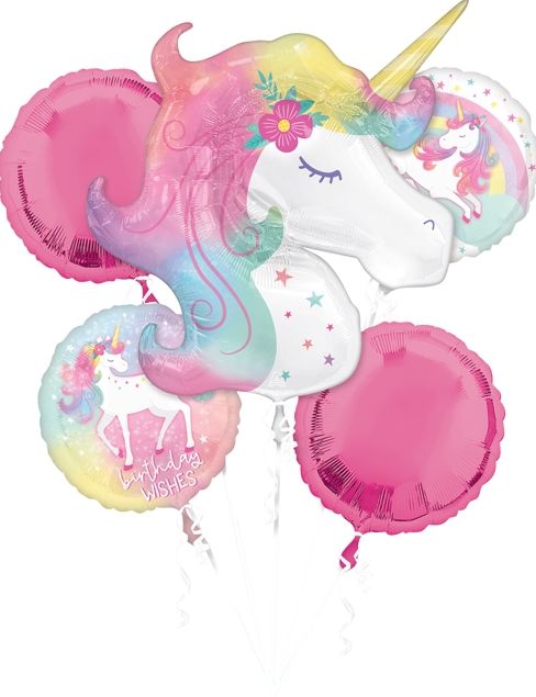 Birthday Enchanted Unicorn Bouquet Balloon Kit