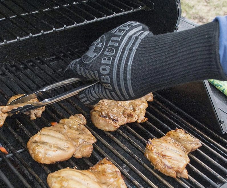 Black Fabric Gloves - Single