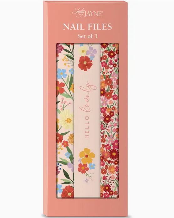 Nail File Set of 3 - Btcal Gden Pink Foral