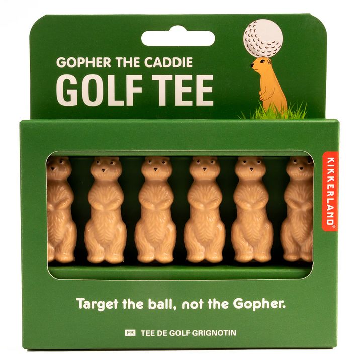 Gopher the Caddie Golf Tee