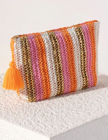 Delilah Zip Pouch - Pink