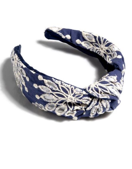Chifley Knotted Headband - Navy