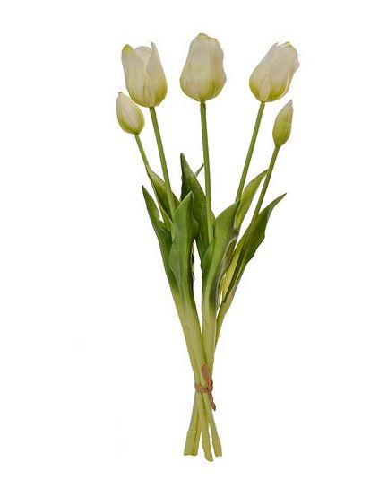16&quot; Tulip Bundle Cream