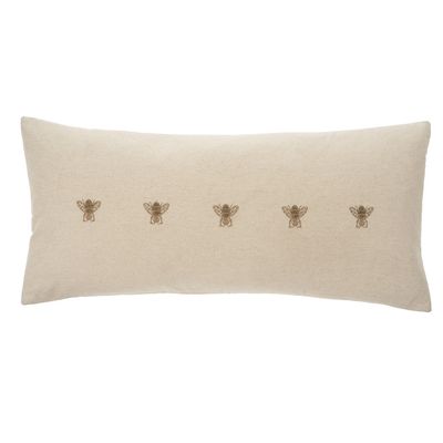 Embroidered Bee Pillow