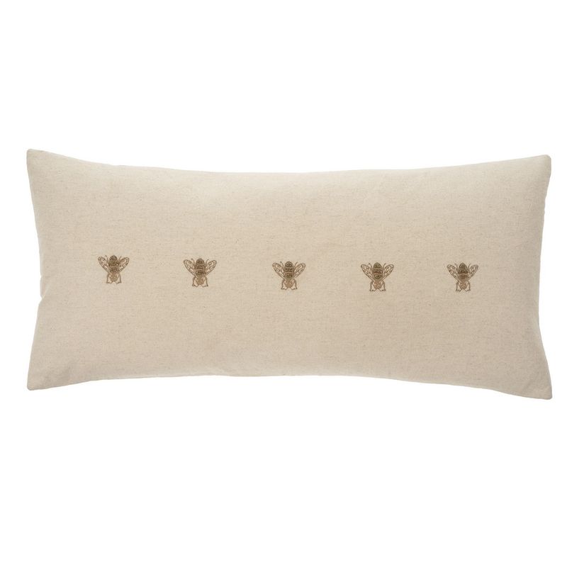 Embroidered Bee Pillow