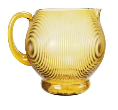 2-1/2 Quart Fluted Glass Pitcher