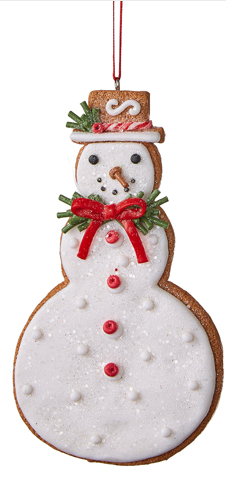 5&quot; Gingerbread Ornament - Snowman