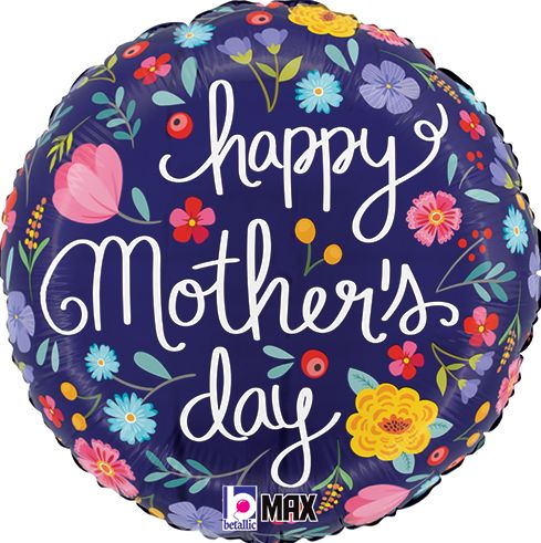18&quot;  Mother&#39;s Day Folk Floral Balloon