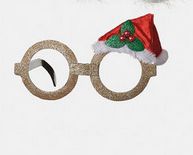 Christmas Glasses - Santa Hat