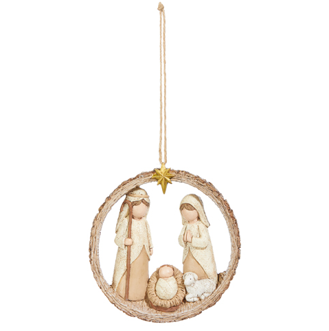 4.5&quot; Holy Family Ornament