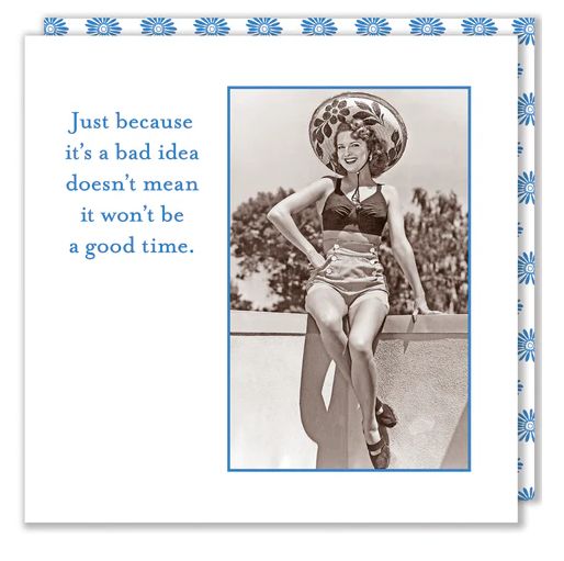 Bad Idea, Good Time Beverage Napkin
