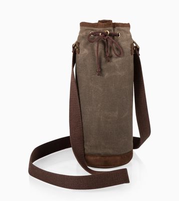 Waxed Canvas Wine Tote - Core