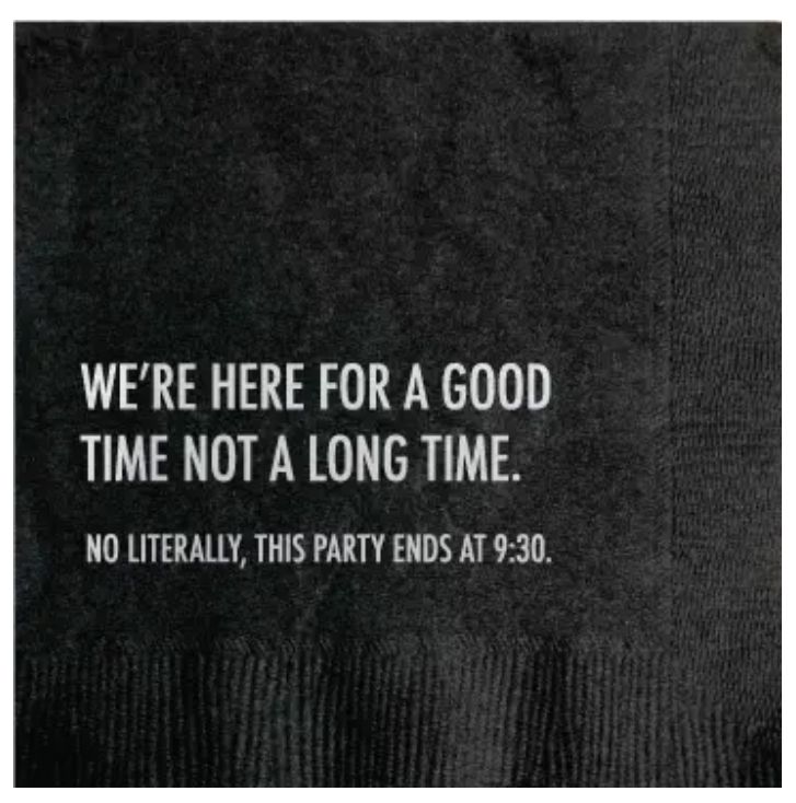 Good Time Cocktail Napkin