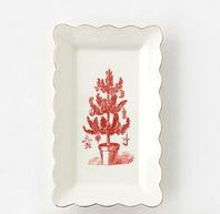 Vintage Rectangular Tray - Tree