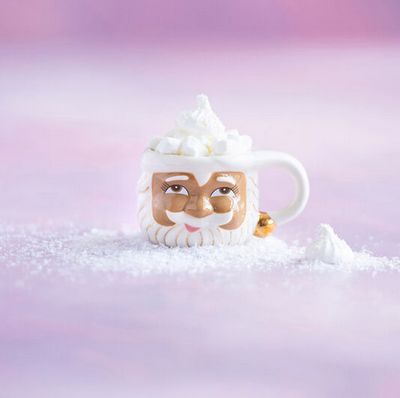 Brown Papa Noel Mug, Ceramic