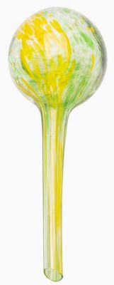 Indoor,Outdoor Mini Glass Plant Self-Watering Globes - Green/Yellow
