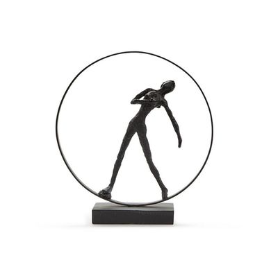 Movement Sculpture on Black Stand- Arms Down