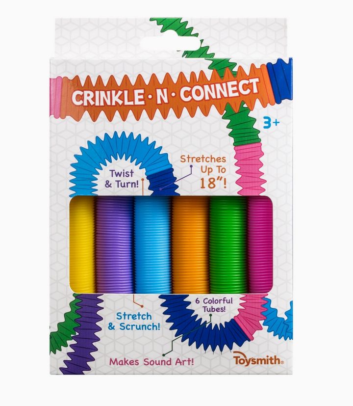 Crinkle N&#39; Connect, 6 Colors, 6 Tubes, Makes Sound