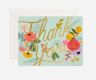 Mint Garden Thank You Card