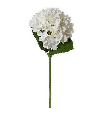 18.5" Hydrangea Stem- White