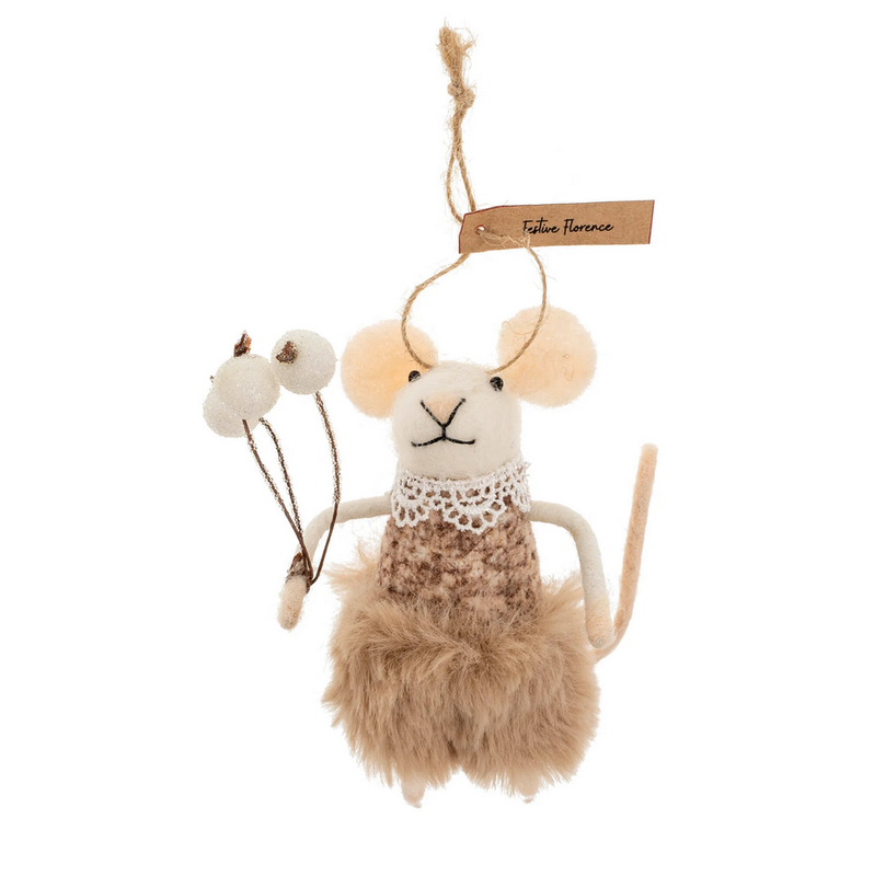 Festive Florence Mouse Ornament
