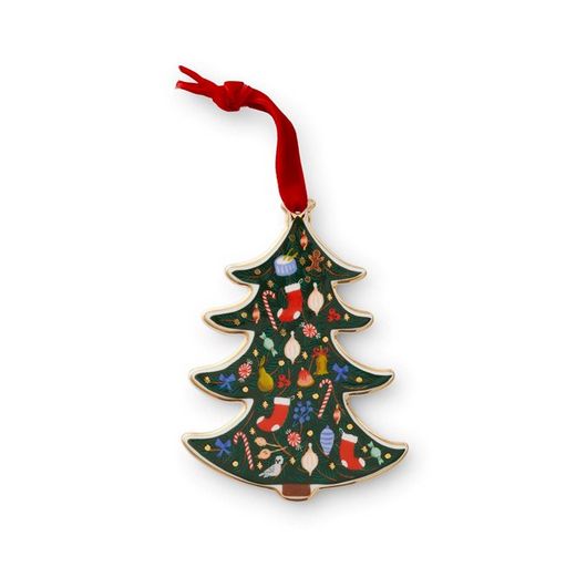 Holiday Tree Porcelain Ornament
