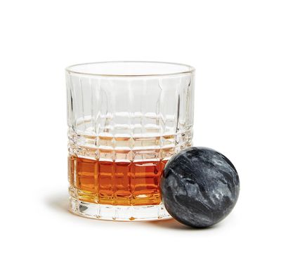 Double Old Fashion Whisky Set Incl Stone Ball