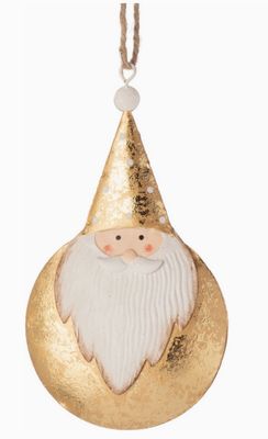 Santa Balls with Hat Ornament - Dots