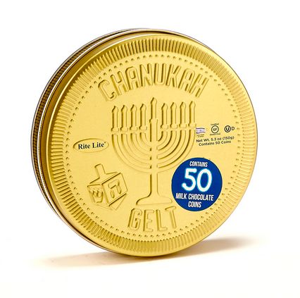 Milk Chocolate Chanukah Coins in Collectible Gift Tin