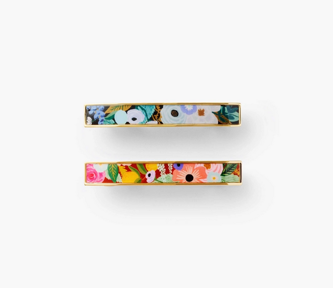 Garden Party Set of 2 Enamel Hair Clips