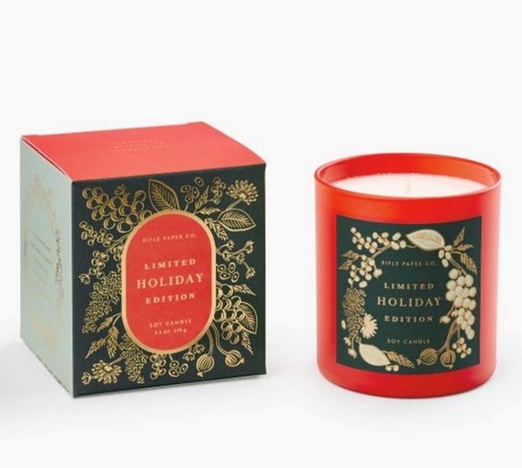 Holiday 9 oz Glass Candle