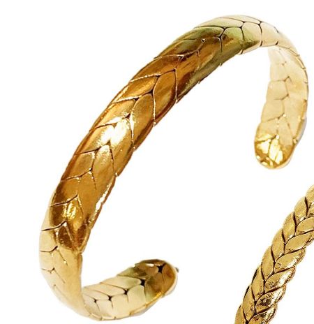 Braid Embossed Cuff - Large Braid