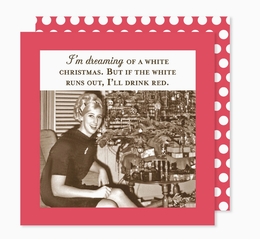 Dreaming of White Xmas Holiday Napkin