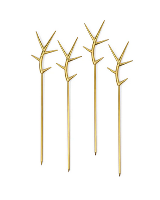 THE OZZY BLOODY MARY PICKS - GOLD, SET OF 4