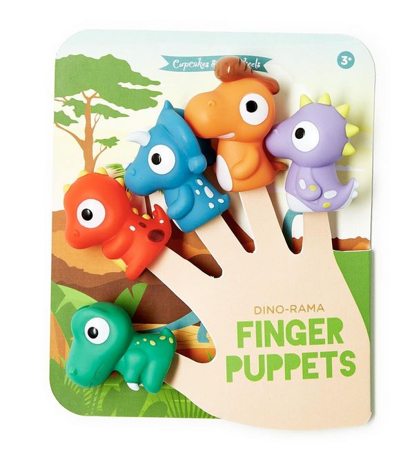 Dino-Rama Set of 5 Dinosaur Finger Puppets