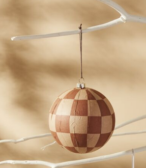 Lubeck Ornament Brown 3.75&quot;