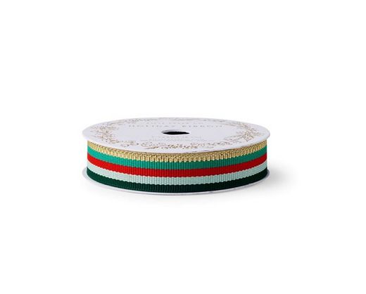 Holiday Stripe Grosgrain Ribbon