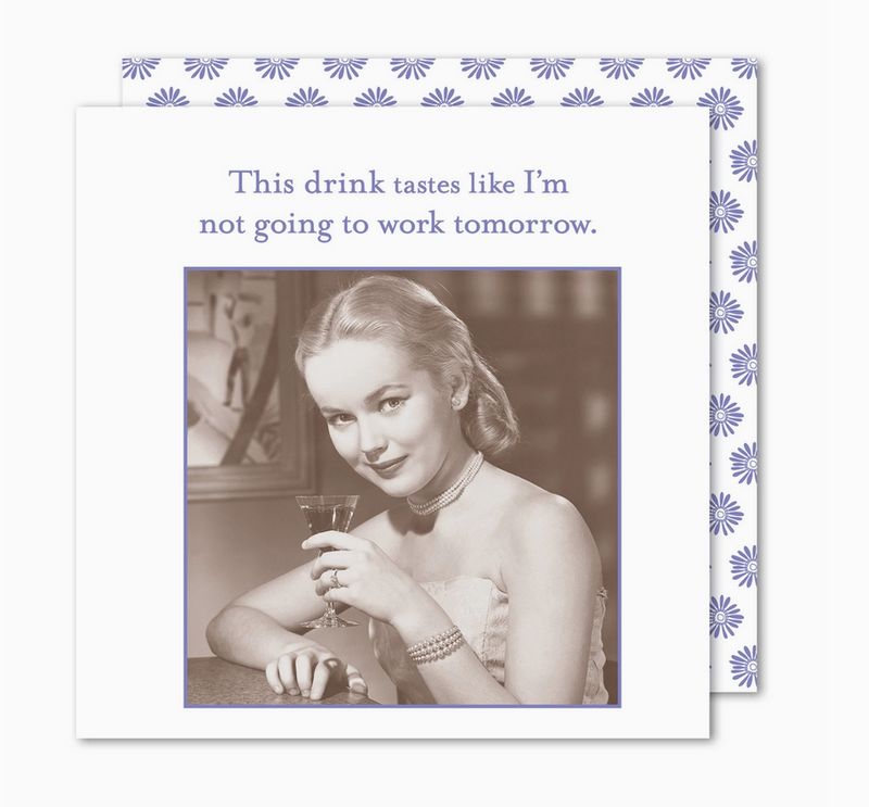 Not Going To Work Beverage Napkin