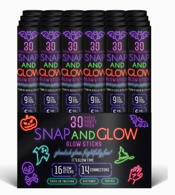 Halloween Snap and Glow 30 Piece Halloween Party Pack