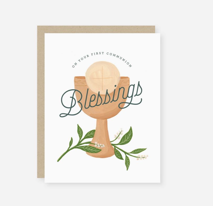 First Communion Blessings Card
