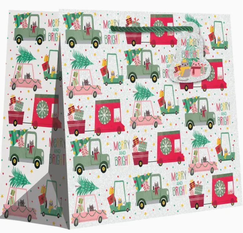 Christmas Cats in Cars - Totes - Large