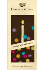 Dark Chocolate Bar w/ Birthday Candle